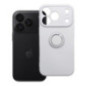 Case for iPhone 18 Pro / 17 Pro Silicone Ring silver