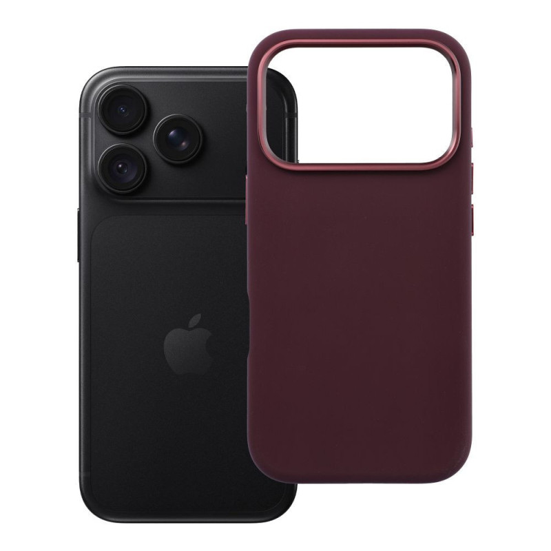 Case for iPhone 18 Pro / 17 Pro Forcell F-Protect Frame Premium compatible with Magsafe dark cherry Case for iPhone 18 Pro / 17 Pro Forcell F-Protect Frame Premium compatible with Magsafe dark cherry