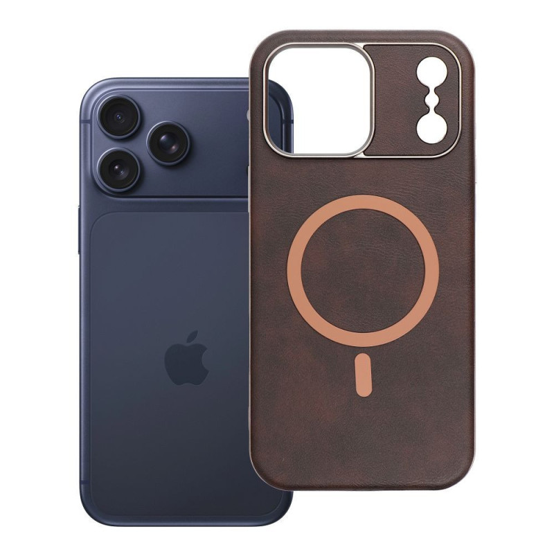 Case for iPhone 18 Pro Max / 17 Pro Max Gentleman Mag Cover compatible with MagSafe brown Case for iPhone 18 Pro Max / 17 Pro Max Gentleman Mag Cover compatible with MagSafe brown