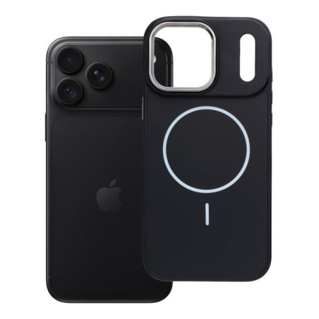 Case for iPhone 18 Pro Max / 17 Pro Max Frame Mag Cover compatible with MagSafe black
