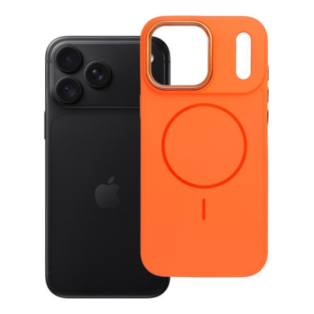 Case for iPhone 18 Pro Max / 17 Pro Max Frame Mag Cover compatible with MagSafe orange
