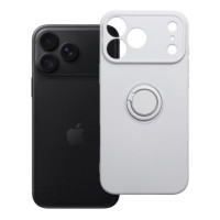 Case for iPhone 18 Pro Max / 17 Pro Max Silicone Ring silver