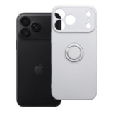 Case for iPhone 18 Pro Max / 17 Pro Max Silicone Ring silver
