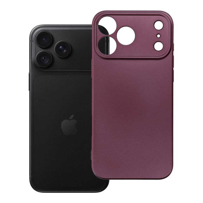 Case for iPhone 18 Pro Max / 17 Pro Max Metallic burgundy Case for iPhone 18 Pro Max / 17 Pro Max Metallic burgundy
