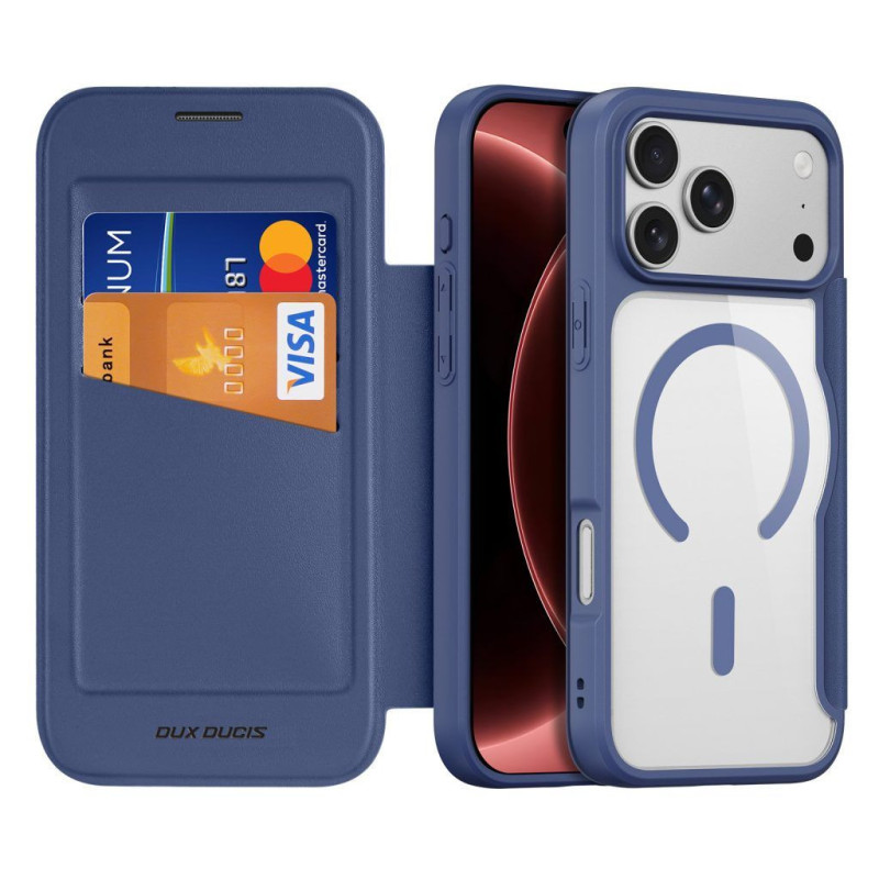 DUX DUCIS case SKIN X PRO compatible with MagSafe for iPhone 18 Pro / 17 Pro (Open Ring Version) blue DUX DUCIS case SKIN X PRO compatible with MagSafe for iPhone 18 Pro / 17 Pro (Open Ring Version) blue