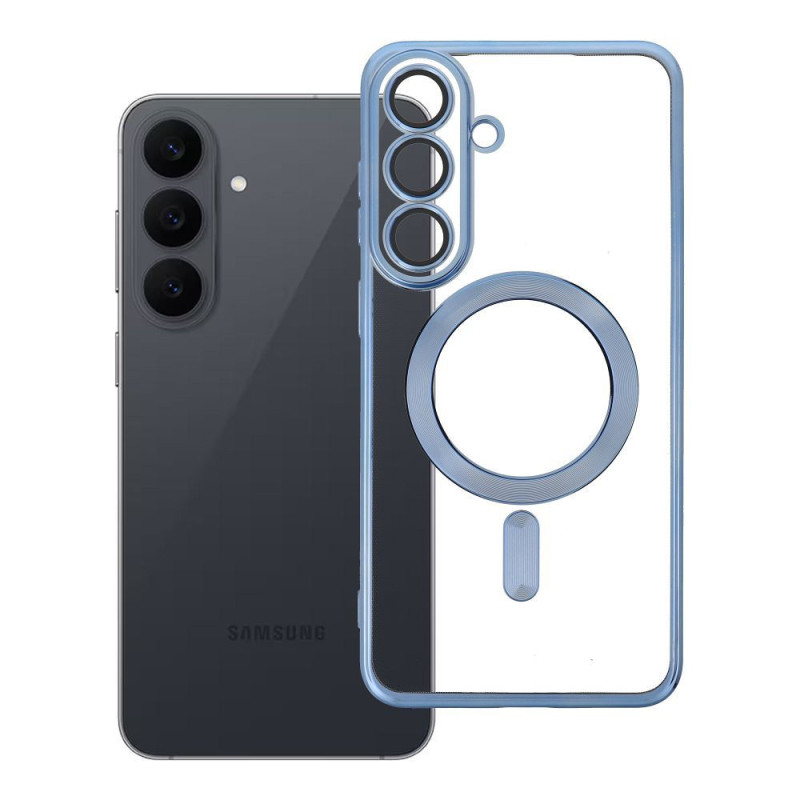 Case for Samsung S26 FE Electro Mag Cover compatible with MagSafe blue Case for Samsung S26 FE Electro Mag Cover compatible with MagSafe blue