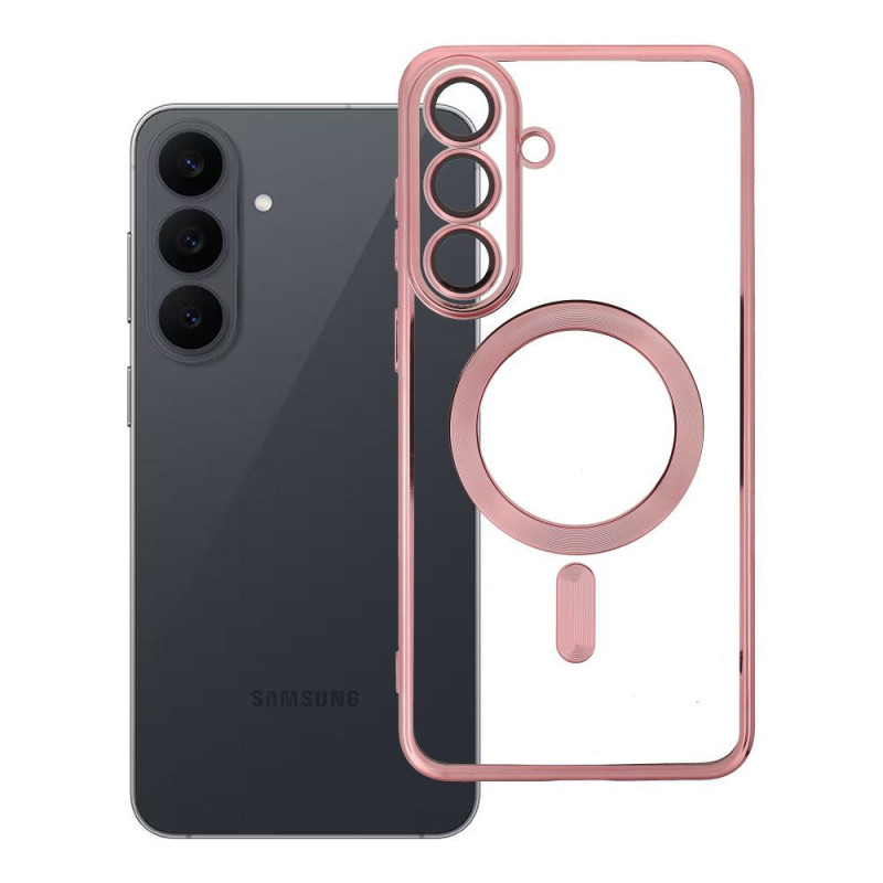 Case for Samsung S26 FE Electro Mag Cover compatible with MagSafe gold-rose Case for Samsung S26 FE Electro Mag Cover compatible with MagSafe gold-rose