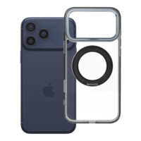 Case for iPhone 18 Pro Max / 17 Pro Max Frame Circle Stand compatible with MagSafe black