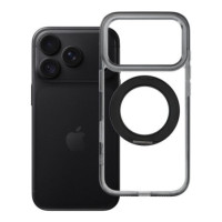 Case for iPhone 18 Pro / 17 Pro Frame Circle Stand compatible with MagSafe black