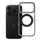 Case for iPhone 18 Pro / 17 Pro Frame Circle Stand compatible with MagSafe black