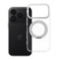 Case for iPhone 18 Pro / 17 Pro Frame Circle Stand compatible with MagSafe transparent