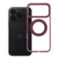 Case for iPhone 18 Pro Max / 17 Pro Max Frame Circle Stand compatible with MagSafe burgundy