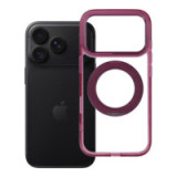Case for iPhone 18 Pro / 17 Pro Frame Circle Stand compatible with MagSafe burgundy