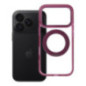 Case for iPhone 18 Pro / 17 Pro Frame Circle Stand compatible with MagSafe burgundy