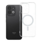 Case for Xiaomi Redmi 17 4G / 5G Clear Case 2 mm Mag Cover compatible with MagSafe (camera protection) transparent