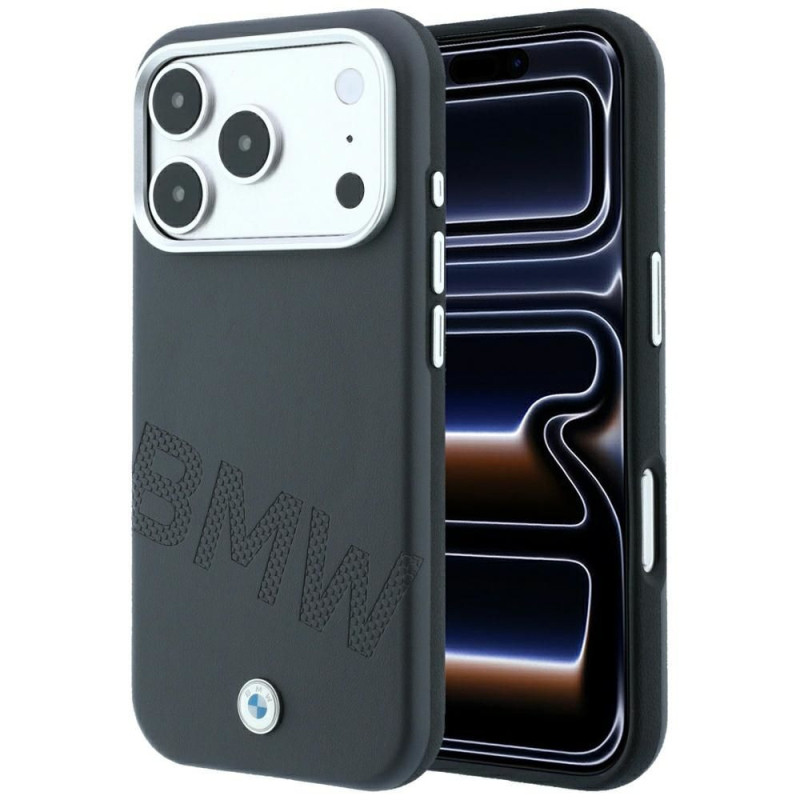 BMW case for IPHONE 18 Pro/17 Pro compatible with MagSafe (Sign Inclined Deboss Letters) grey BMW case for IPHONE 18 Pro/17 Pro compatible with MagSafe (Sign Inclined Deboss Letters) grey