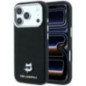 KARL LAGERFELD case for IPHONE 18 Pro Max/ 17 Pro Max compatible with MagSafe (Grained Choupette Head Metal) black KARL LAGERFELD case for IPHONE 18 Pro Max/ 17 Pro Max compatible with MagSafe (Grained Choupette Head Metal) black