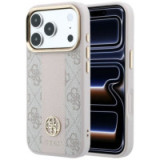 Case for IPHONE 18 Pro/17 Pro compatible with MagSafe (Stripe Round and Classic Logos 4G) pink