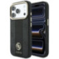 Case for IPHONE 18 Pro Max/17 Pro max compatible with MagSafe (Stripe Round and Classic Logos 4G) black