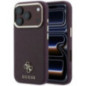 Case for IPHONE 18 Pro/17 Pro compatible with MagSafe (Saffiano Small 4G & Classic Logo) brown