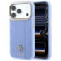 Case for IPHONE 18 Pro Max/17 Pro Max compatible with MagSafe (Stripe Peony 4G Logo) light blue