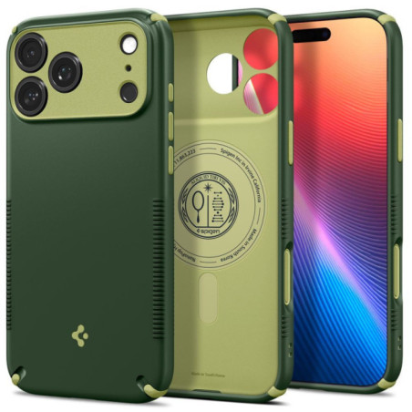 SPIGEN case NANO POP HYBRID compatible with MagSafe for IPHONE 18 Pro Max / 17 Pro Max avo green