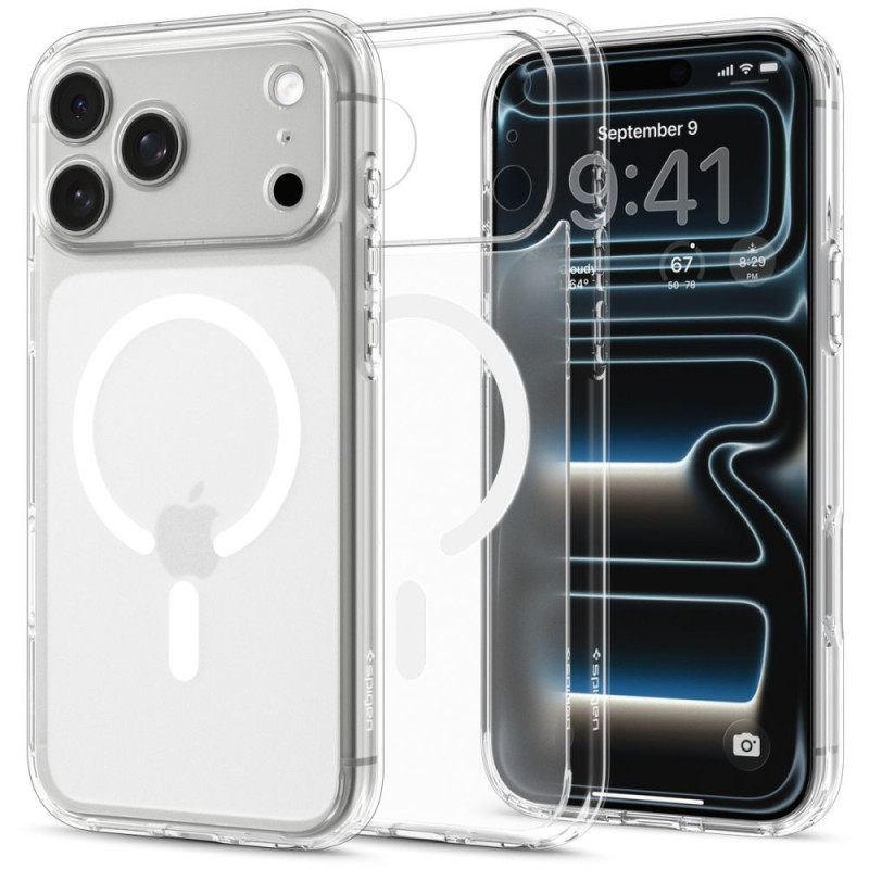 SPIGEN case ULTRA HYBRID compatible with MagSafe for IPHONE 17 Pro/18 Pro frost white SPIGEN case ULTRA HYBRID compatible with MagSafe for IPHONE 17 Pro/18 Pro frost white