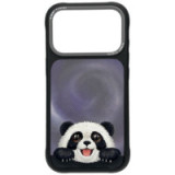 NIMMY case BIG EYED LYING GIANT PANDA compatible with MagSafe for IPHONE 18 Pro/17 Pro black