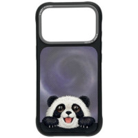 NIMMY case BIG EYED LYING GIANT PANDA compatible with MagSafe for IPHONE 18 Pro Max/17 Pro Max black