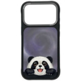 NIMMY case BIG EYED LYING GIANT PANDA compatible with MagSafe for IPHONE 18 Pro Max/17 Pro Max black