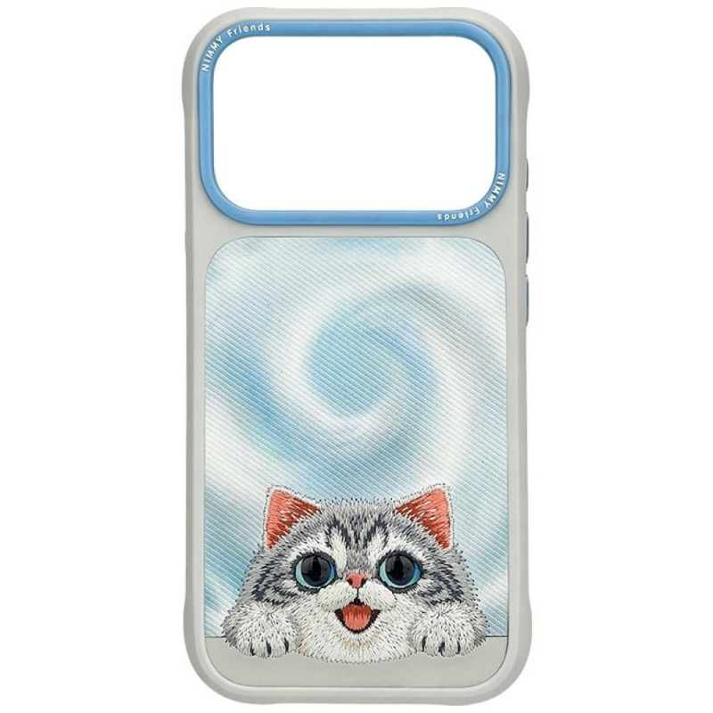 NIMMY case BIG EYED LYING SILVER SHADED CAT compatible with MagSafe for IPHONE 18 Pro/17 Pro black NIMMY case BIG EYED LYING SILVER SHADED CAT compatible with MagSafe for IPHONE 18 Pro/17 Pro black