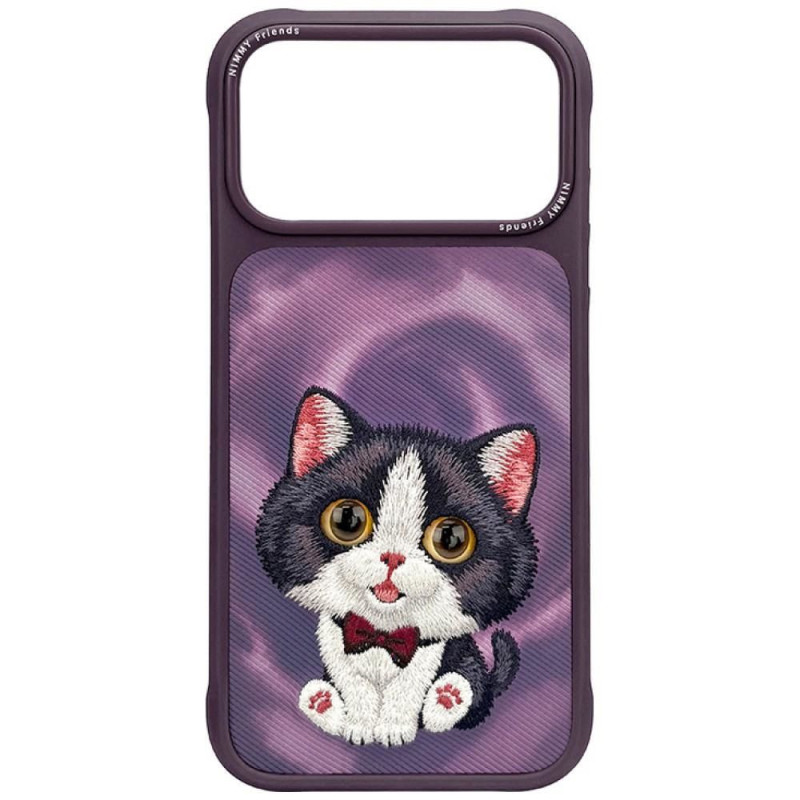 NIMMY case BIG EYED CREAM CAT for IPHONE 18 Pro/17 Pro purple NIMMY case BIG EYED CREAM CAT for IPHONE 18 Pro/17 Pro purple
