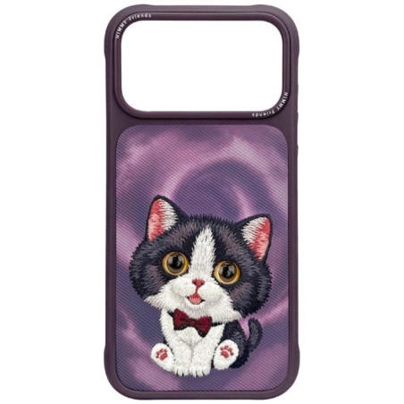 NIMMY case BIG EYED CREAM CAT for IPHONE 18 Pro Max/17 Pro Max purple