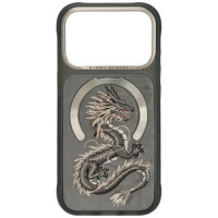 NIMMY case MAGNETIC FANTASY ANIMAL DRAGON compatible with MagSafe for IPHONE 18 Pro Max/17 Pro Max grey
