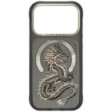NIMMY case MAGNETIC FANTASY ANIMAL DRAGON compatible with MagSafe for IPHONE 18 Pro Max/17 Pro Max grey