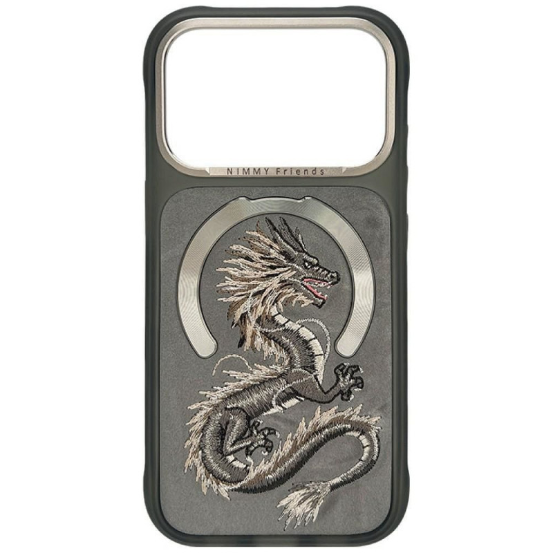 NIMMY case MAGNETIC FANTASY ANIMAL DRAGON compatible with MagSafe for IPHONE 18 Pro Max/17 Pro Max grey NIMMY case MAGNETIC FANTASY ANIMAL DRAGON compatible with MagSafe for IPHONE 18 Pro Max/17 Pro Max grey