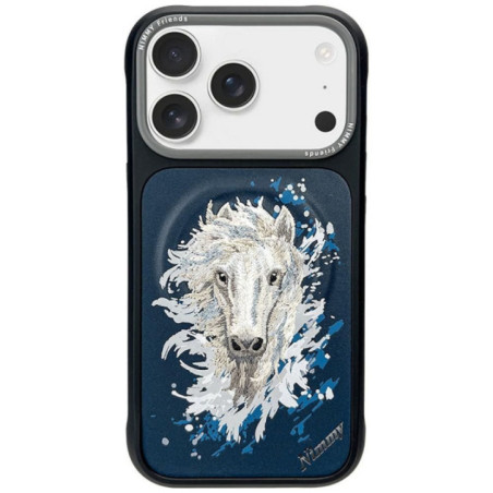 NIMMY case HORSE compatible with MagSafe for IPHONE 18 Pro/17 Pro navy blue