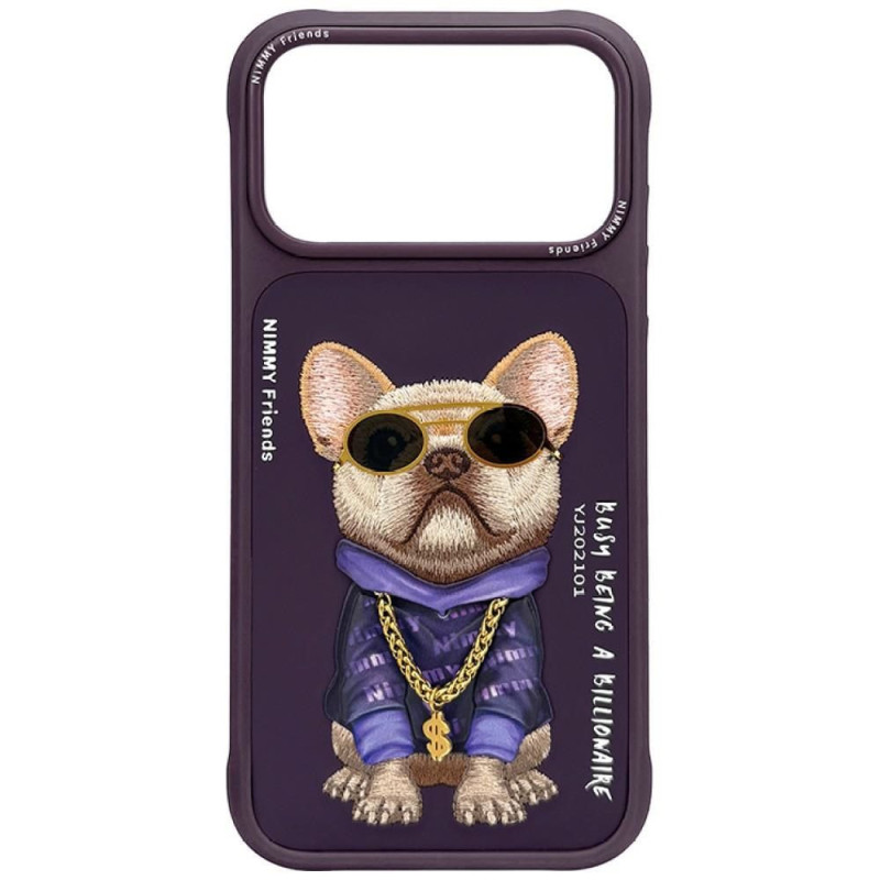 NIMMY case GLASSES COOL DOG for IPHONE 18 Pro Max/17 Pro Max purple NIMMY case GLASSES COOL DOG for IPHONE 18 Pro Max/17 Pro Max purple