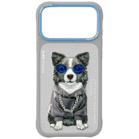 NIMMY case GLASSES COOL DOG for IPHONE 18 Pro/17 Pro grey
