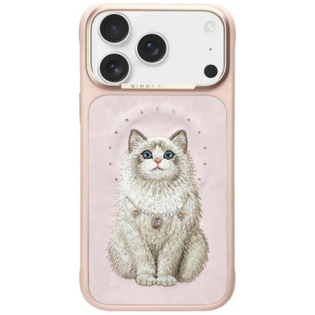 NIMMY case LUCKY FASHION CAT compatible with MagSafe for IPHONE 18 Pro/17 Pro pink