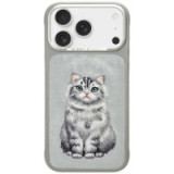 NIMMY case LUCKY FASHION CAT compatible with MagSafe for IPHONE 18 Pro/17 Pro grey