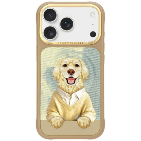 NIMMY case GENTLE PETS SERIES DOG compatible with MagSafe for IPHONE 18 Pro Max/17 Pro Max brown