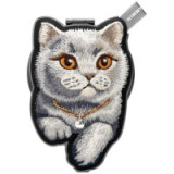 NIMMY magnetic hanger DENIM FASHION BRITISH SHORTHAIR CAT black