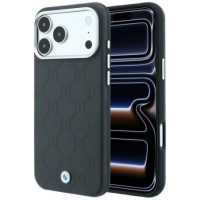 BMW case for IPHONE 18 Pro Max/17 Pro Max compatible with MagSafe (Sign Deboss Quilted Metal Logo) antracyt