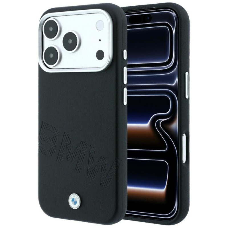 BMW case for IPHONE 18 Pro Max/17 Pro Max compatible with MagSafe (Sign Inclined Deboss Letters) black BMW case for IPHONE 18 Pro Max/17 Pro Max compatible with MagSafe (Sign Inclined Deboss Letters) black