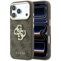 GUESS case for IPHONE 18 Pro/17 Pro (4G & Big Strass Logo) brown