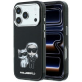 KARL LAGERFELD case for IPHONE 18 Pro Max/ 17 Pro Max compatible with MagSafe (Smooth Karl & Choupette Bodies) black