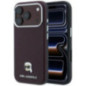 KARL LAGERFELD case for IPHONE 18 Pro Max/ 17 Pro Max compatible with MagSafe (Grained Karl Head Metal) burgundy KARL LAGERFELD case for IPHONE 18 Pro Max/ 17 Pro Max compatible with MagSafe (Grained Karl Head Metal) burgundy