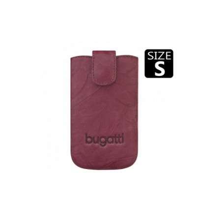 BUGATTI SlimCase Leder Unique violett Burgundy S mit EasyOut Technik (6