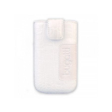 BUGATTI SlimCase Leder Croco White SL mit EasyOut Technik (8
